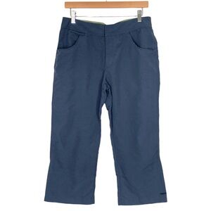 Kavu Women’s Cropped Pants Size 6 in Slate Blue Mid Rise Hiking Outdoors Trail